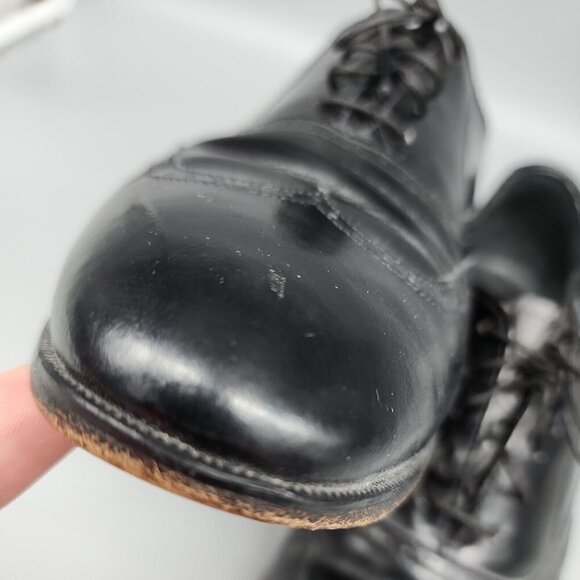 VTG Hanover Sheppard Signature Wingtip Black Leather Shoes Men’s 9.5 USA 5712 main image 5